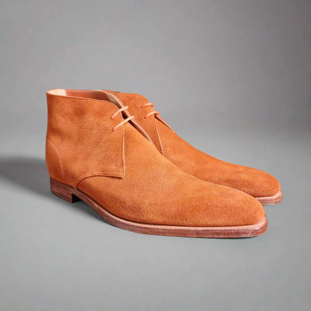 Milton Burnt Orange Suede (9E) Crockett & Jones - Hammargruppen
