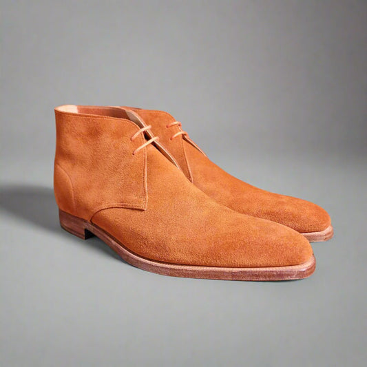 Milton Burnt Orange Suede (9E) Crockett & Jones - Hammargruppen