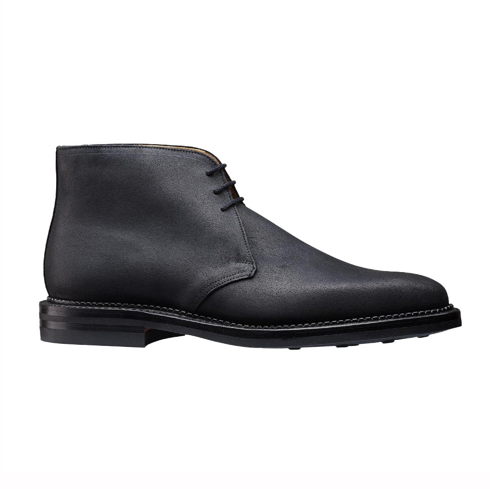 Molton Chukka Boot, Black Rough - Out Suede ‘Dainite’ Crockett & Jones - Hammargruppen