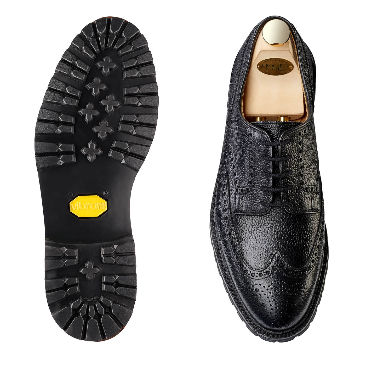 Pembroke Derby, Black Scotch Grain ‘Vibram’ Crockett & Jones - Hammargruppen