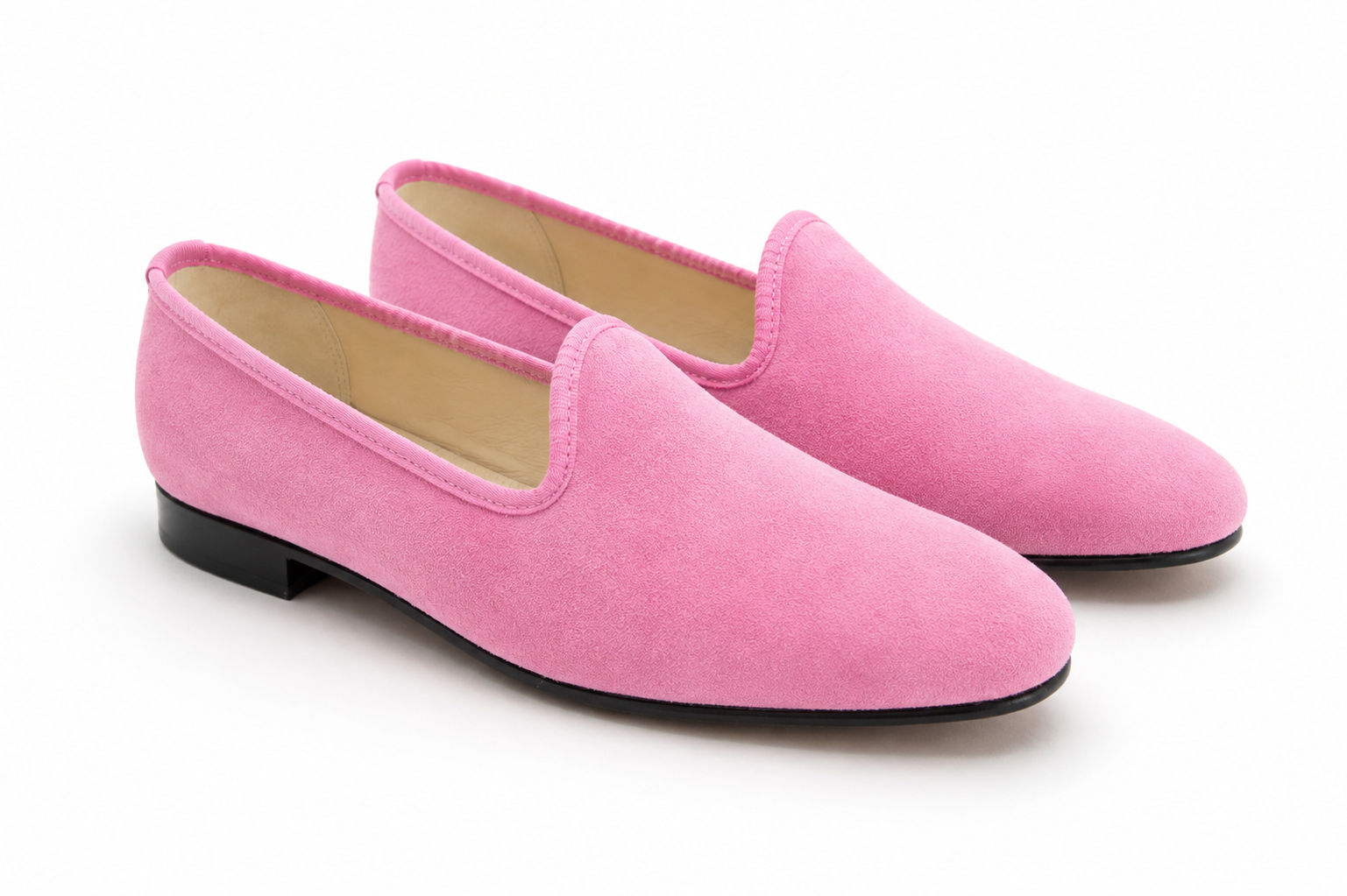 Venetian Pink Suede – Pink Suede Mules | Bowhill & Elliott