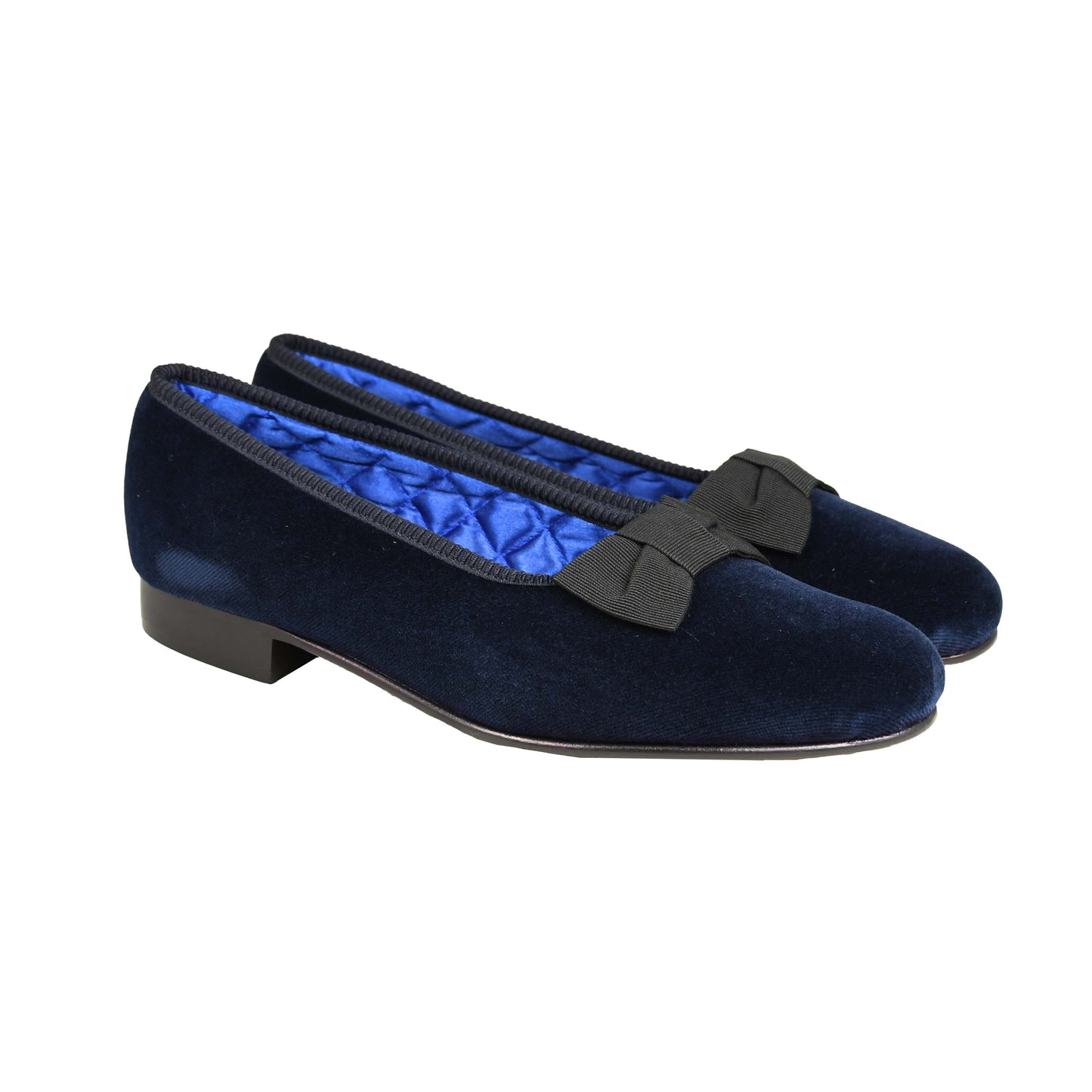 Opera Pump Navy Velvet, Bowhill & Elliott