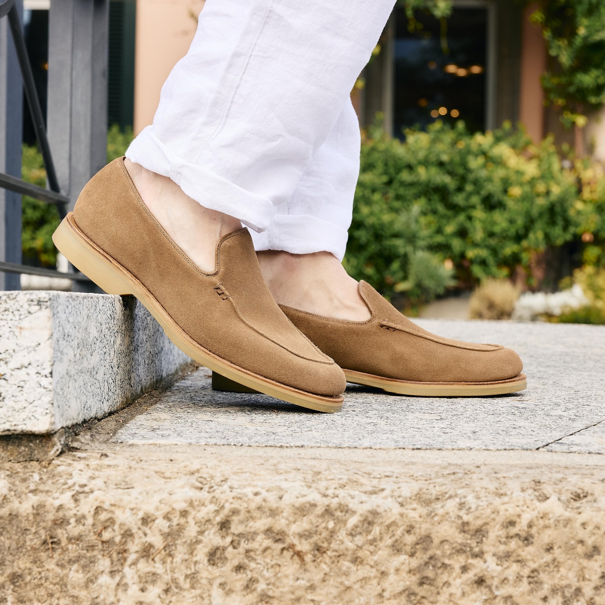 Salcombe 2 suede loafer – Men's unlined shoe | Crockett & Jones