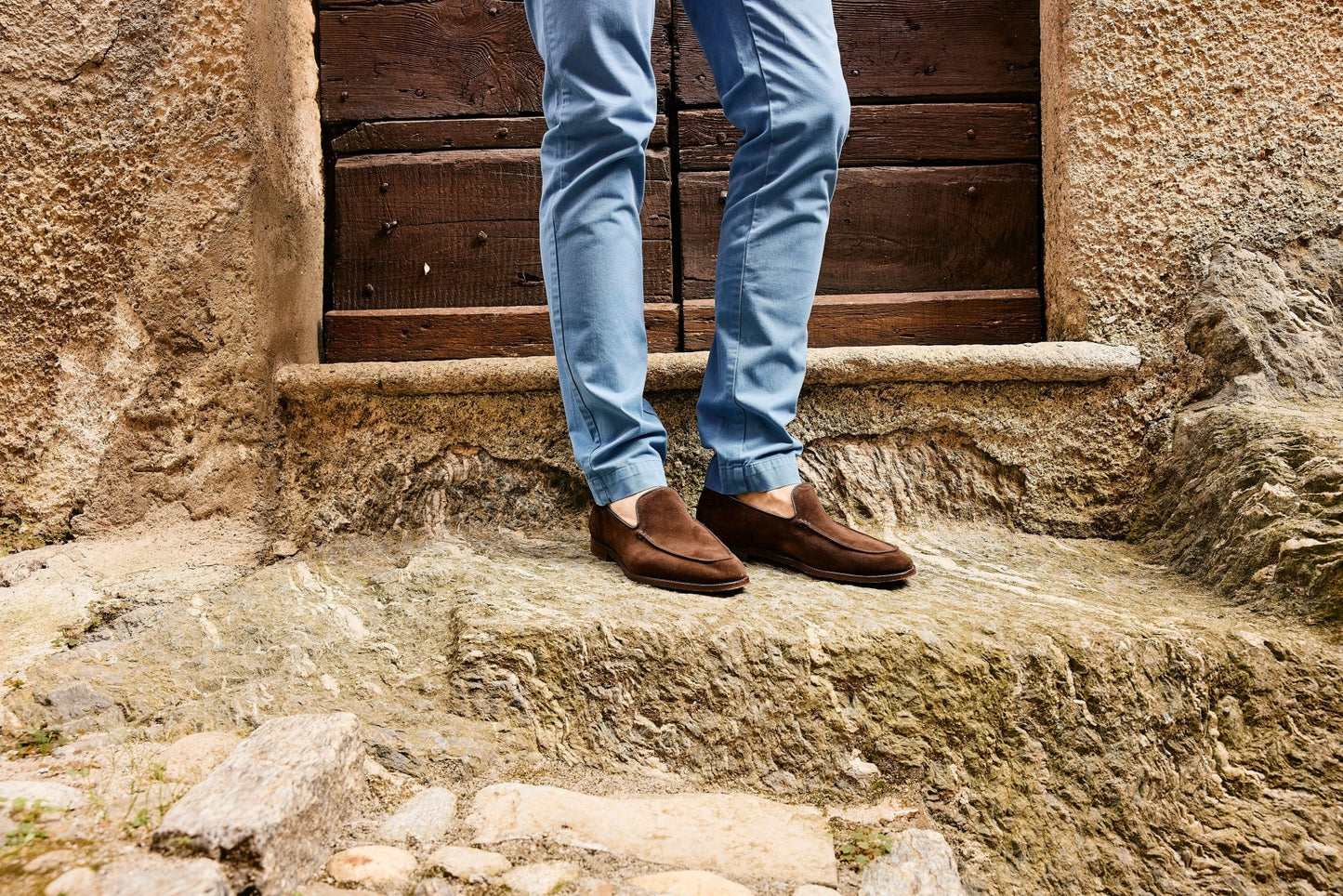 Salcombe Loafer, Dark Brown Suede 'Superflex' Crockett & Jones - Hammargruppen