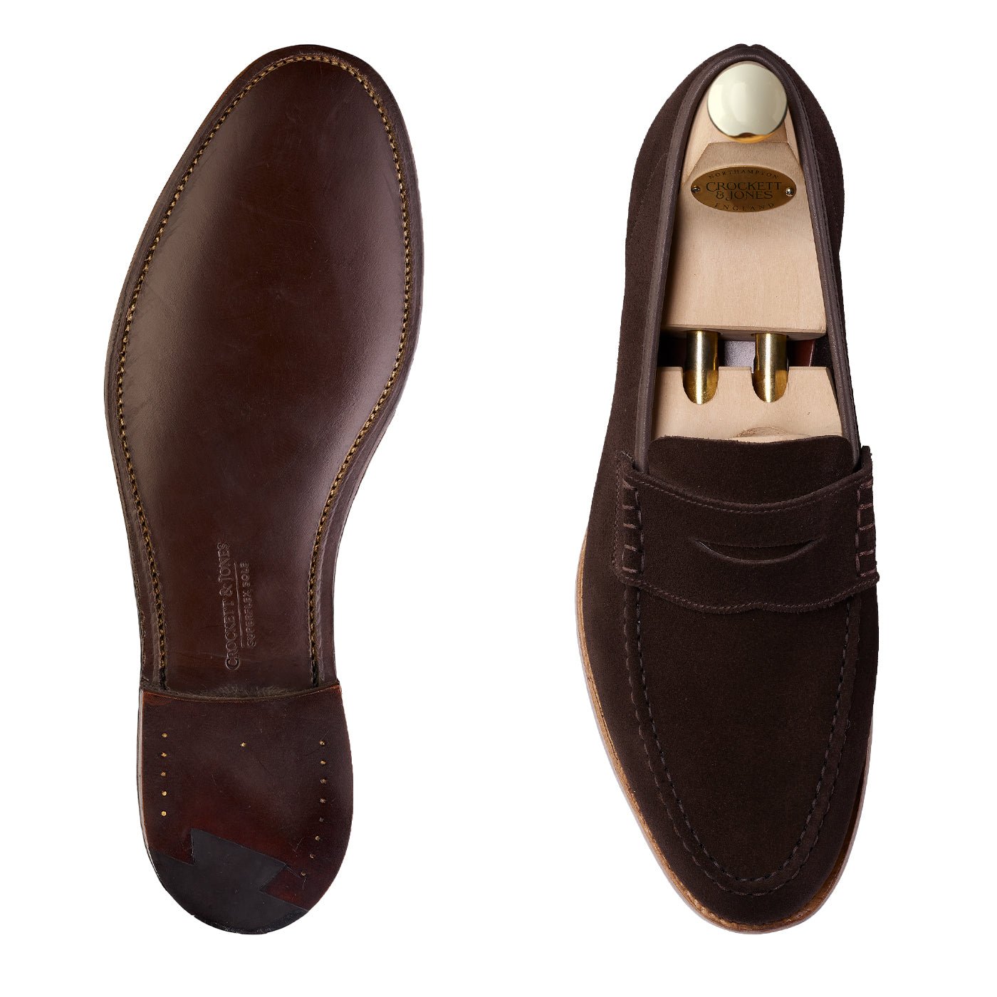 Seaton Dark Oak Suede 'Superflex' Crockett & Jones - Hammargruppen