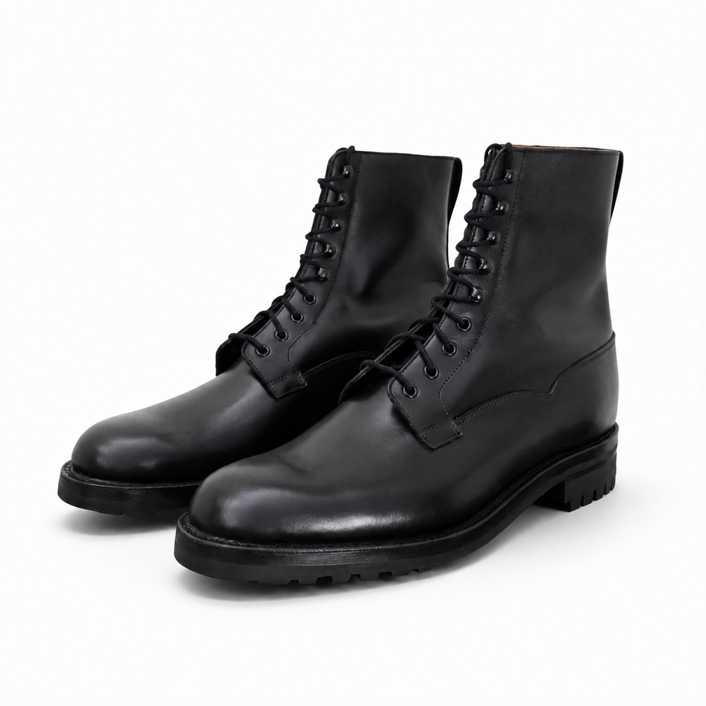 Snowdon Black Waterproof Side 'Commando' Crockett & Jones