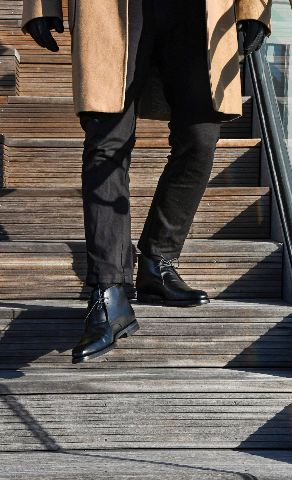 Tetbury Chukka Boot, Black Wax Calf ‘Dainite’ Crockett & Jones - Hammargruppen