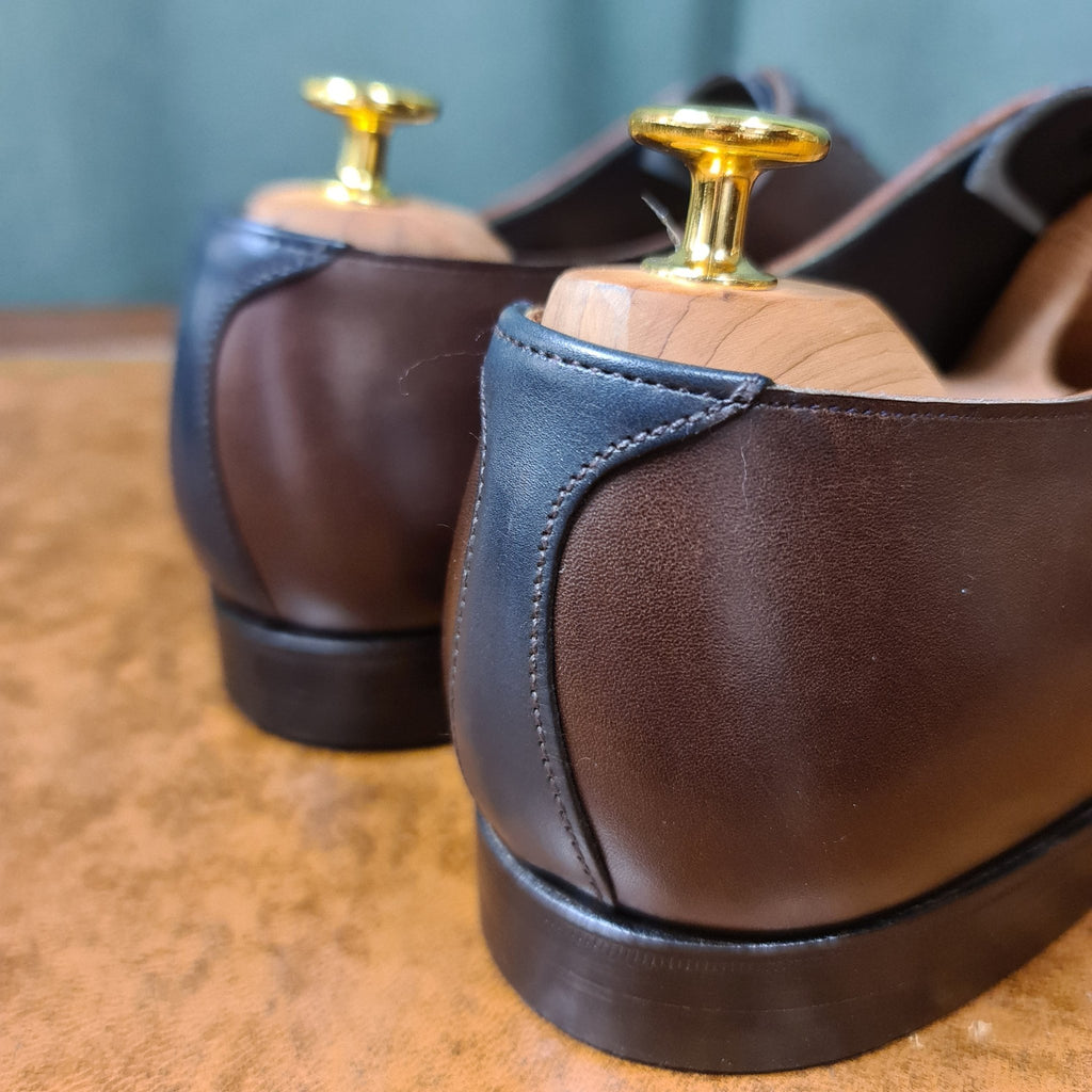 Wadhurst Oxford Dark Brown & Navy Calf (8,5E) Crockett & Jones - Hammargruppen