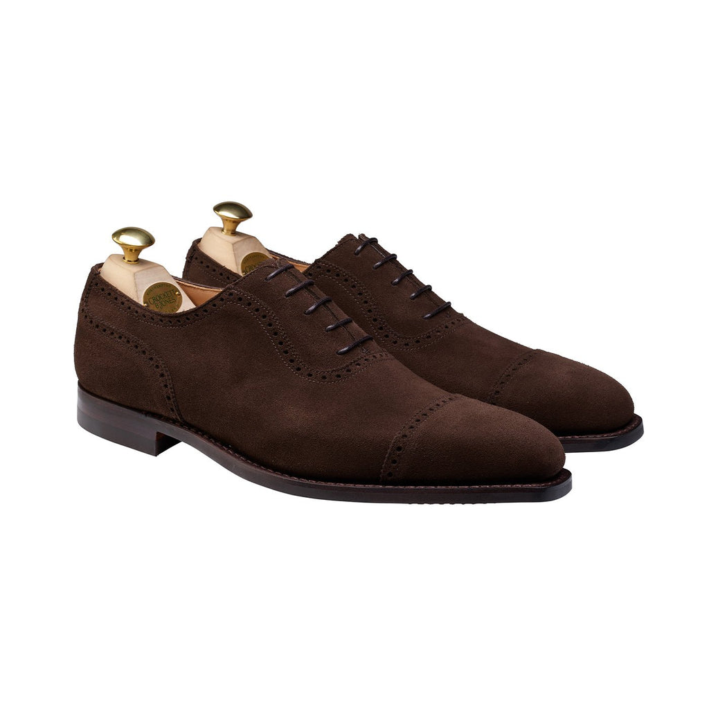 Westbourne Oxford, Dark Brown Suede ‘City’ Crockett & Jones - Hammargruppen