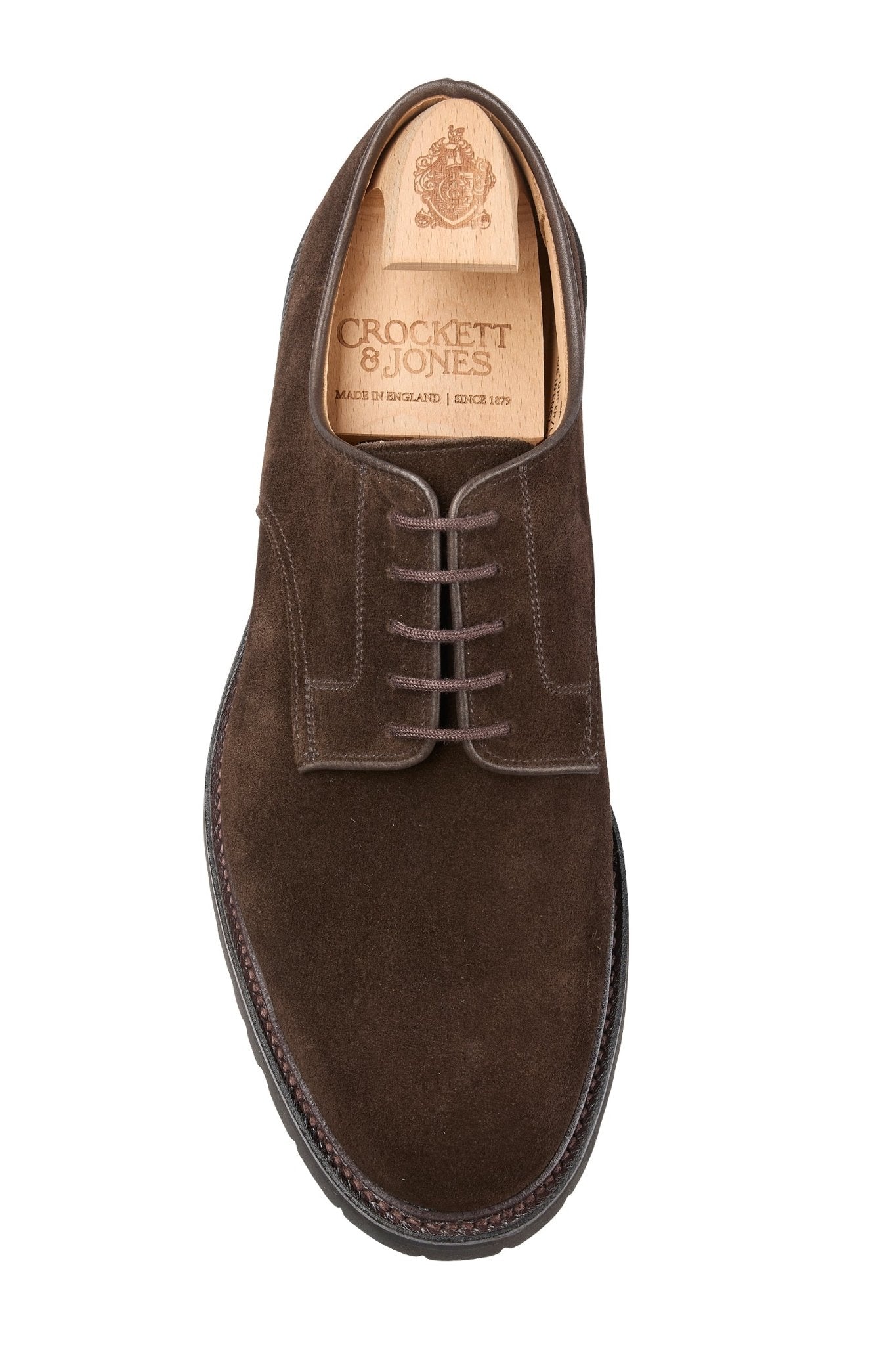 Windermere Derby, Dark Brown Suede ‘Vibram’ Crockett & Jones - Hammargruppen