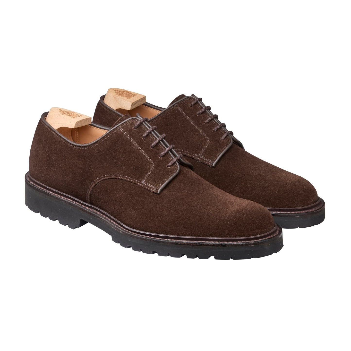 Windermere Derby, Dark Brown Suede ‘Vibram’ Crockett & Jones - Hammargruppen