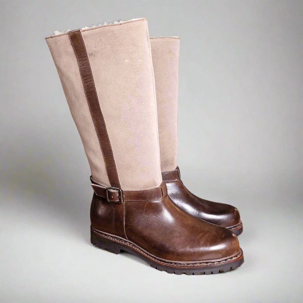 Woody Dark Brown Calf & Beige Nubuck (5E) John Brommel's - Hammargruppen