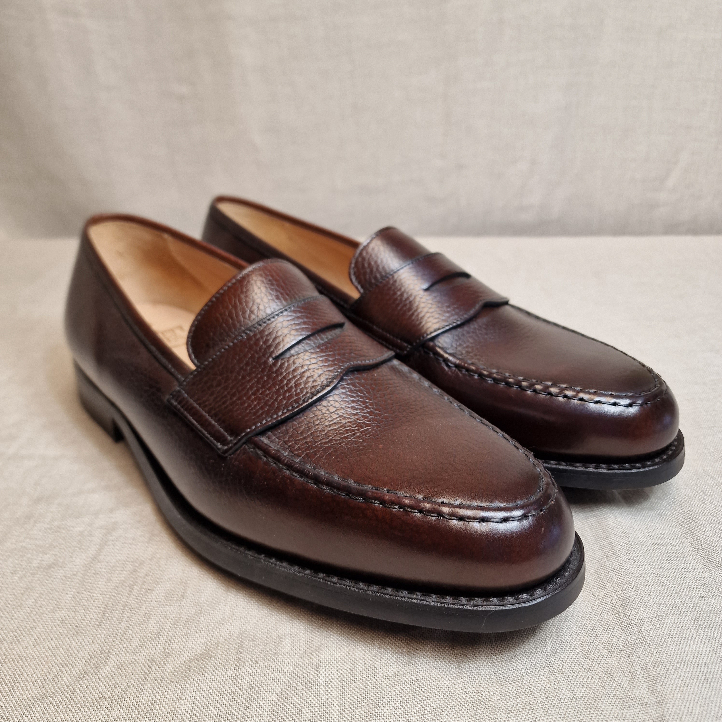 Boston Dark Brown Country Calf 'Dainite' (10E & 11E) Crockett & Jones - UK  11 / E / Dark Brown