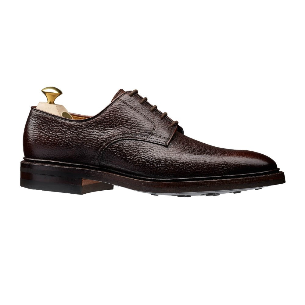 Ashdown, Dark brown derby made in leather branded Crockett & Jones