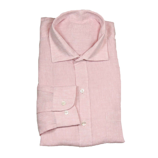 Porlamar Pink Linen Shirt Cutaway, Kanaljen