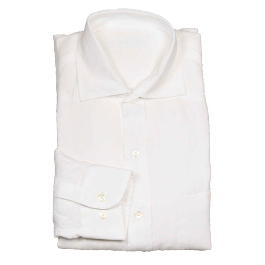Porlamar White Linen Shirt Cutaway, Kanaljen