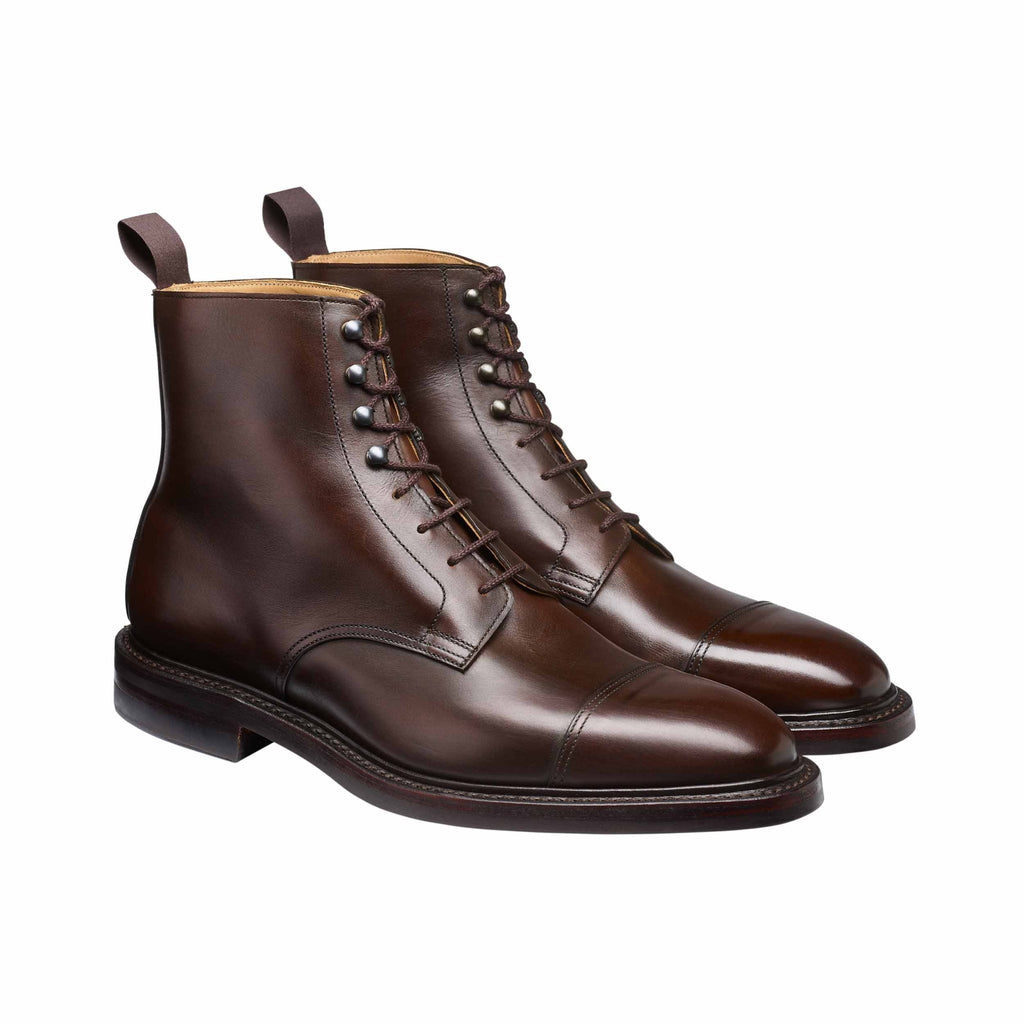 Argyll Derby Boot, Dark Brown Wax Calf ‘Dainite’ Crockett & Jones - Hammargruppen
