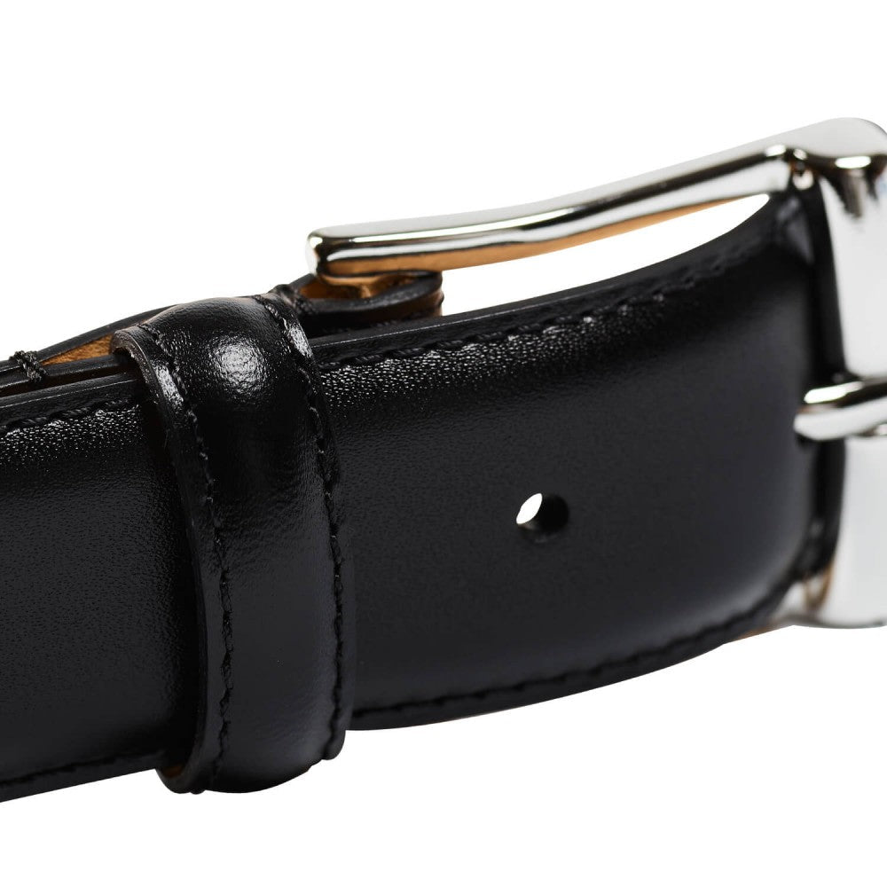 Crockett & Jones Black Calfskin Belt – Men's Belt – Hammargruppen