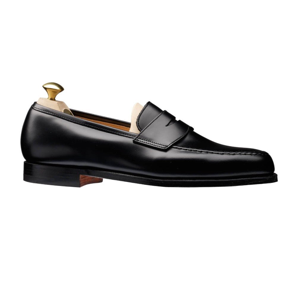 Boston Penny Loafer, Black Cavalry Calf, Crockett & Jones - Hammargruppen