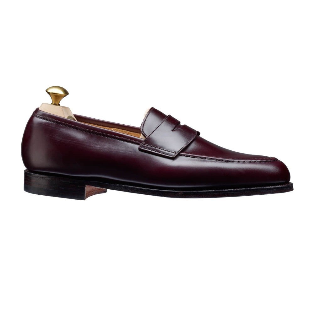 Boston Penny Loafer, Burgundy Cavalry Calf, Crockett & Jones - Hammargruppen