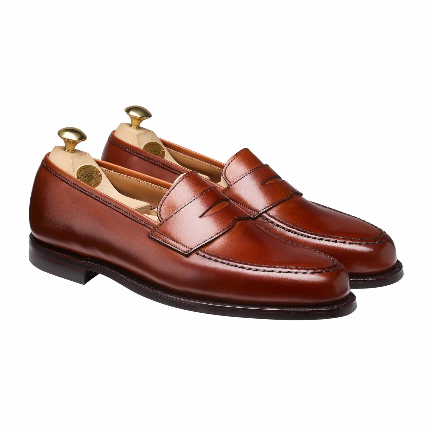 Boston Penny Loafer, Chestnut Calf ‘City’ Crockett & Jones - Hammargruppen