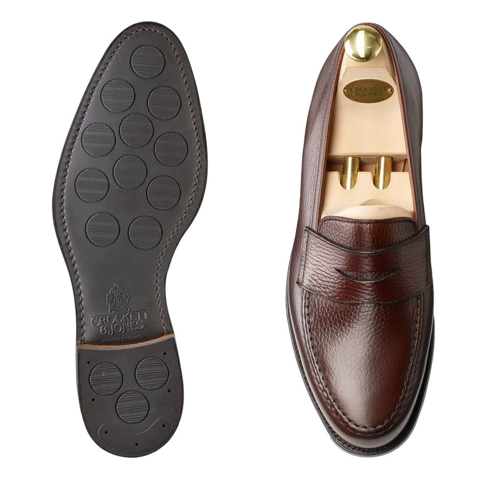 Boston Dark Brown Country Calf Grain, Crockett & Jones – Hammargruppen