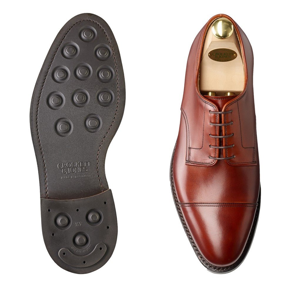 Bradford Chestnut Burnished Calf ‘Dainite, G - vidd’ Crockett & Jones - Hammargruppen