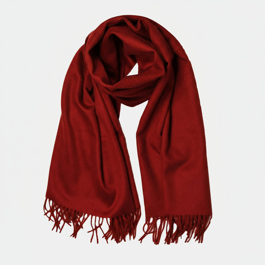 Cashmere sjal röd - Hammargruppen