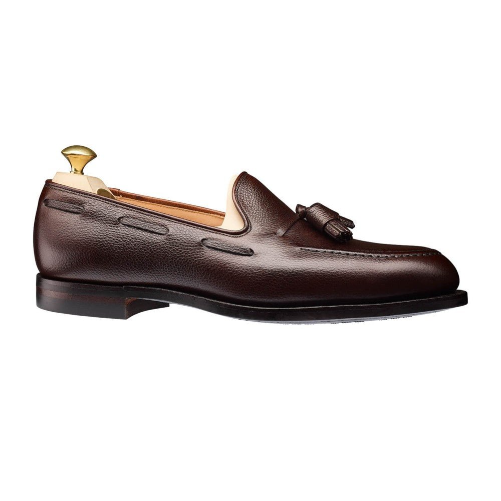 Cavendish 2 Tassel Loafer, Dark Brown Pebble Grain ‘City’ Crockett & Jones - Hammargruppen