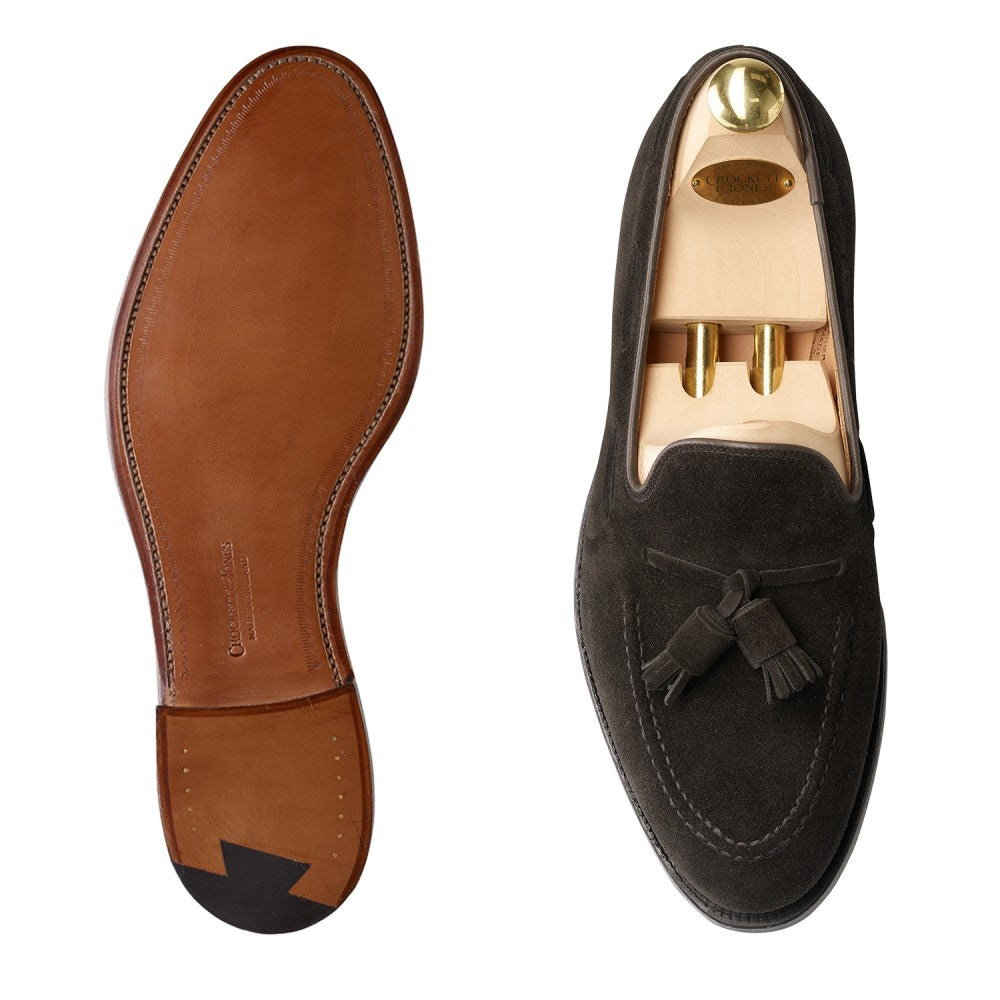 Cavendish II Black Calf Suede, Crockett & Jones