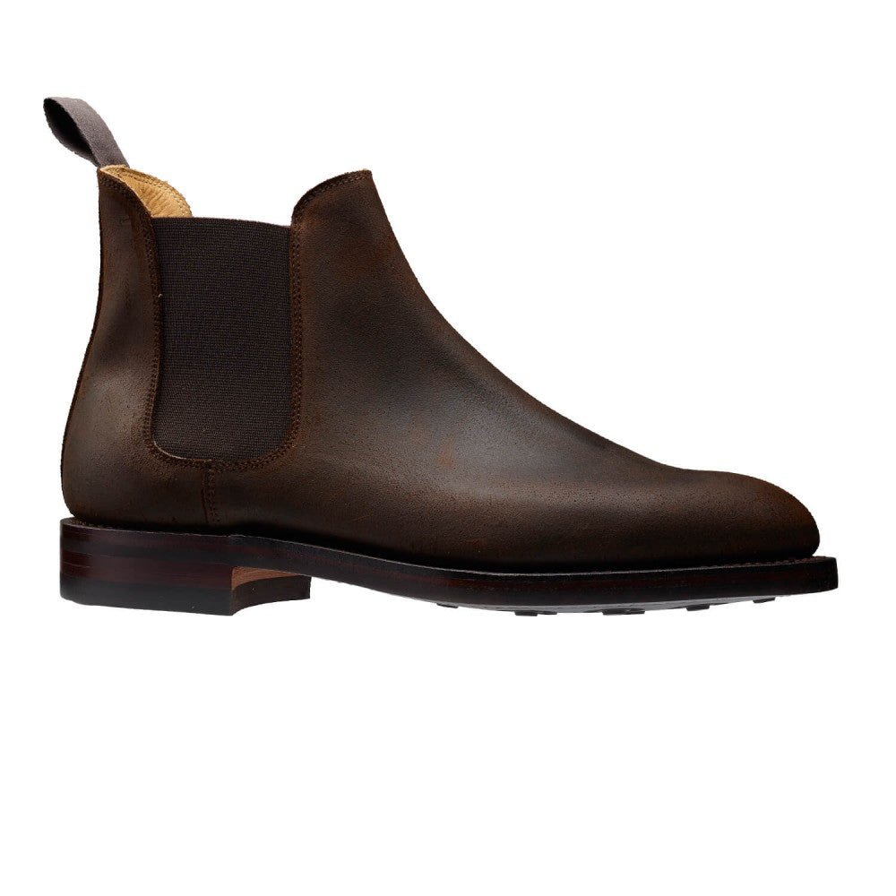 Chelsea 5 Boot, Dark Brown Rough - Out Suede ‘Dainite’ Crockett & Jones - Hammargruppen