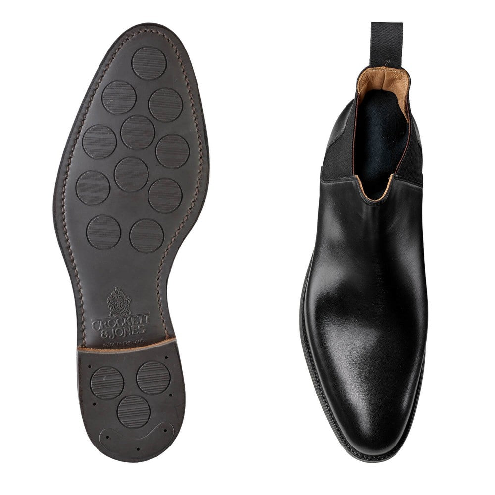 Chelsea 8 Boot, Black Calf ‘City’ Crockett & Jones - Hammargruppen