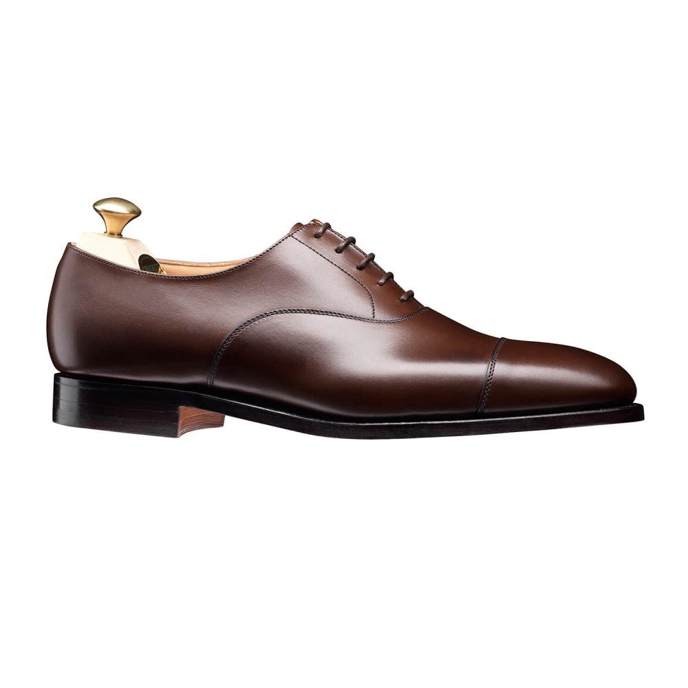 Connaught Oxford, Dark Brown Burnished Calf, Crockett & Jones - Hammargruppen