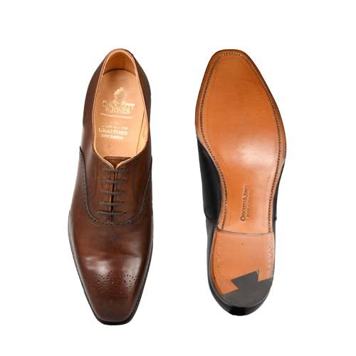 Denton Chestnut Burnished Calf, Crockett & Jones - Hammargruppen