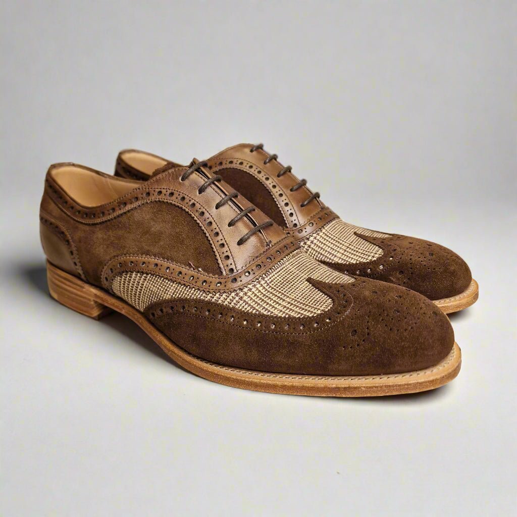 Ernest II Mocha/Plough/Deans Suede (8,5F & 9F) Joseph Cheaney & Sons - Hammargruppen