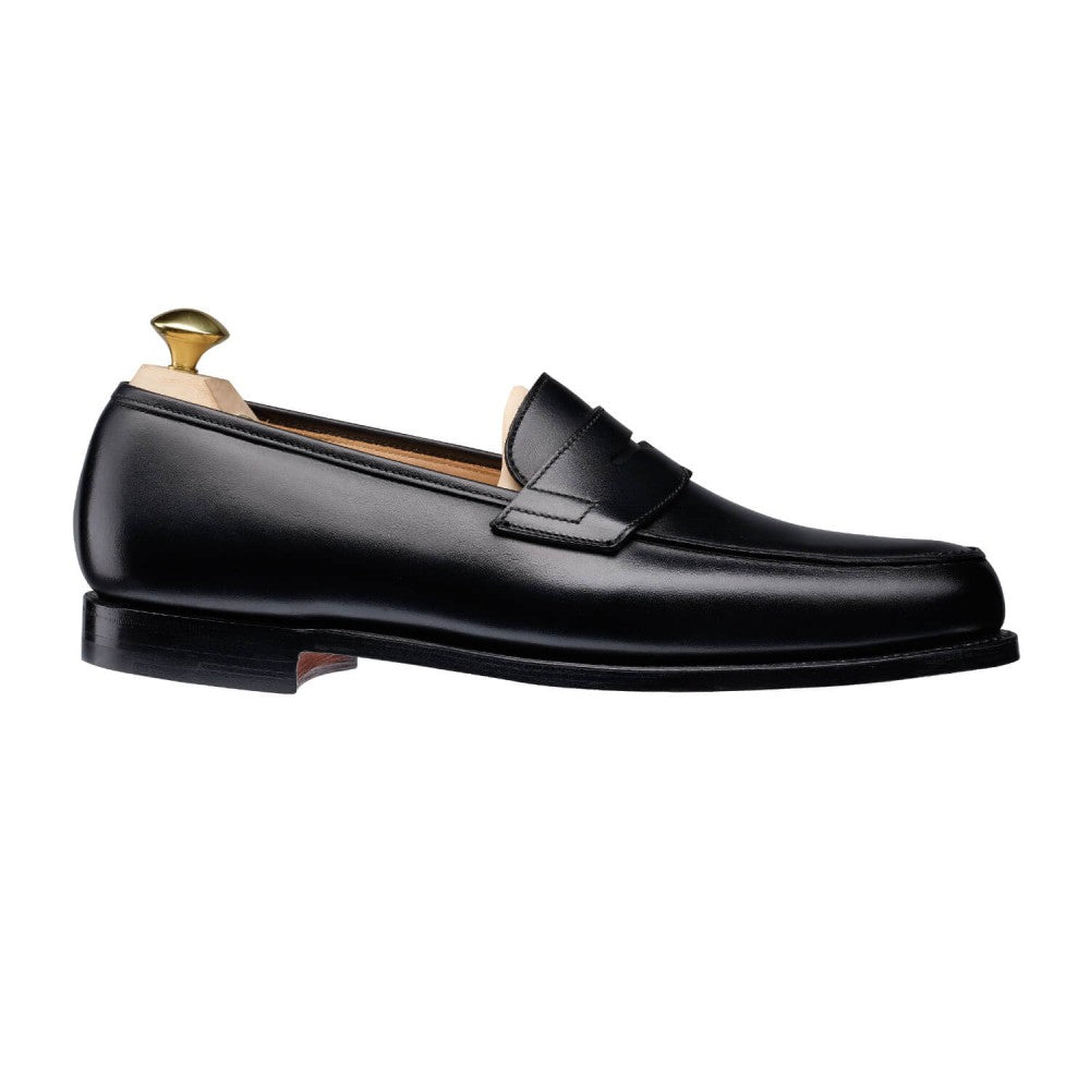 Grantham 2 Penny Loafer, Black Calf, Crockett & Jones - Hammargruppen