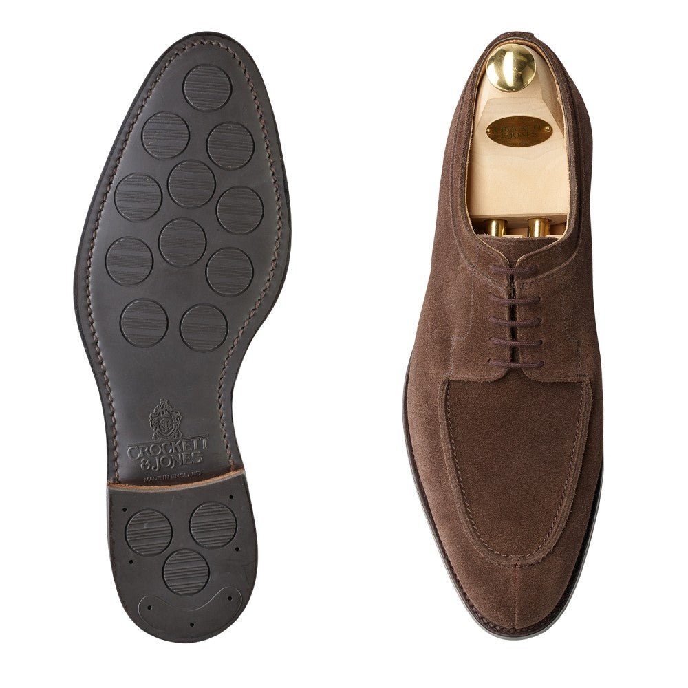 Hardwick Derby, Dark Brown Suede ‘City’ Crockett & Jones - Hammargruppen