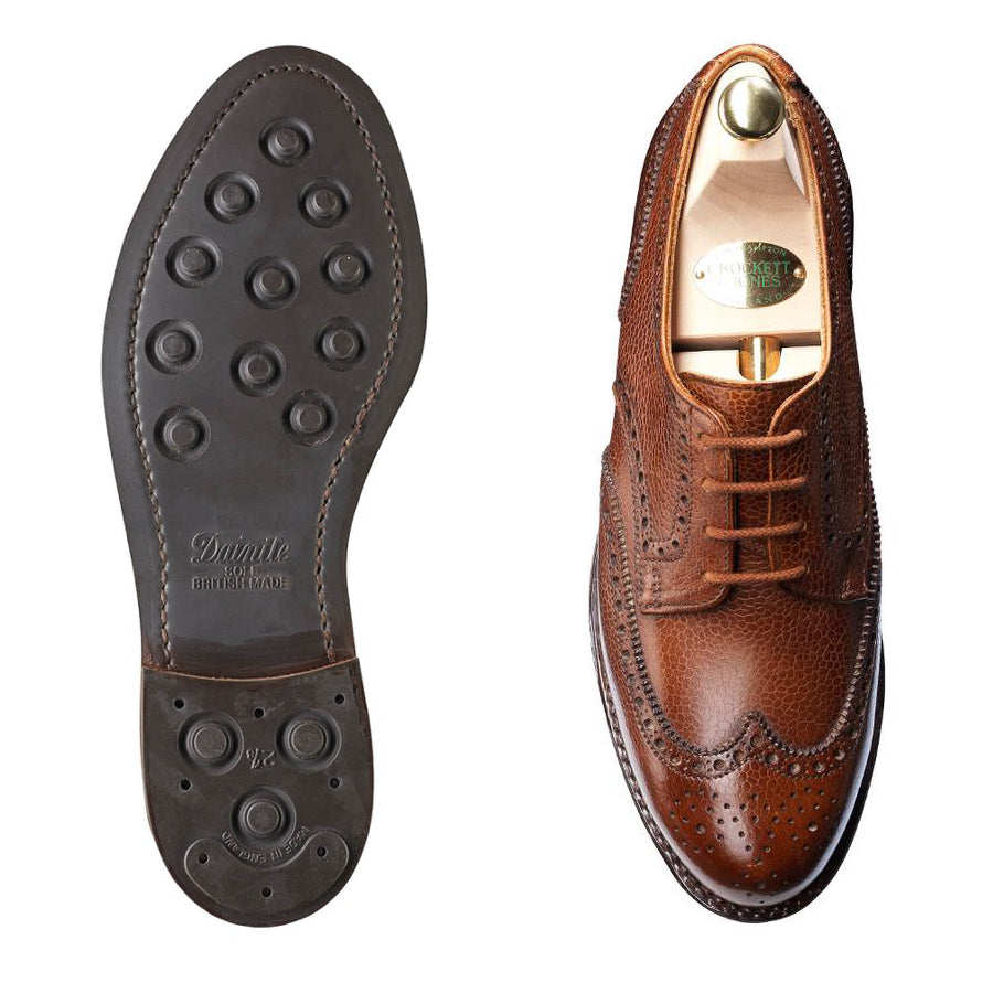 Crockett and jones 2025 pembroke tan scotch grain