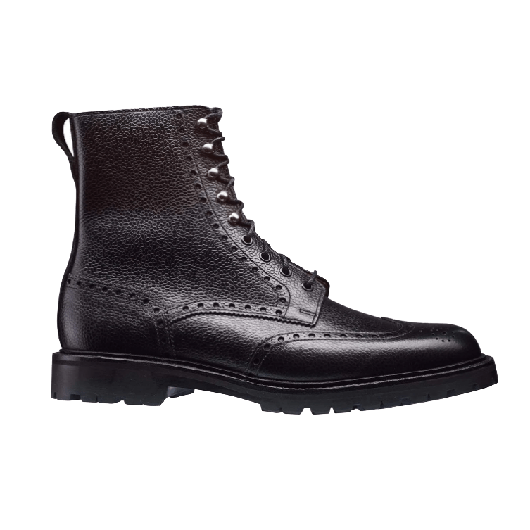 Islay Derby Boot, Black Scotch Grain 'Vibram' Crockett & Jones - Hammargruppen