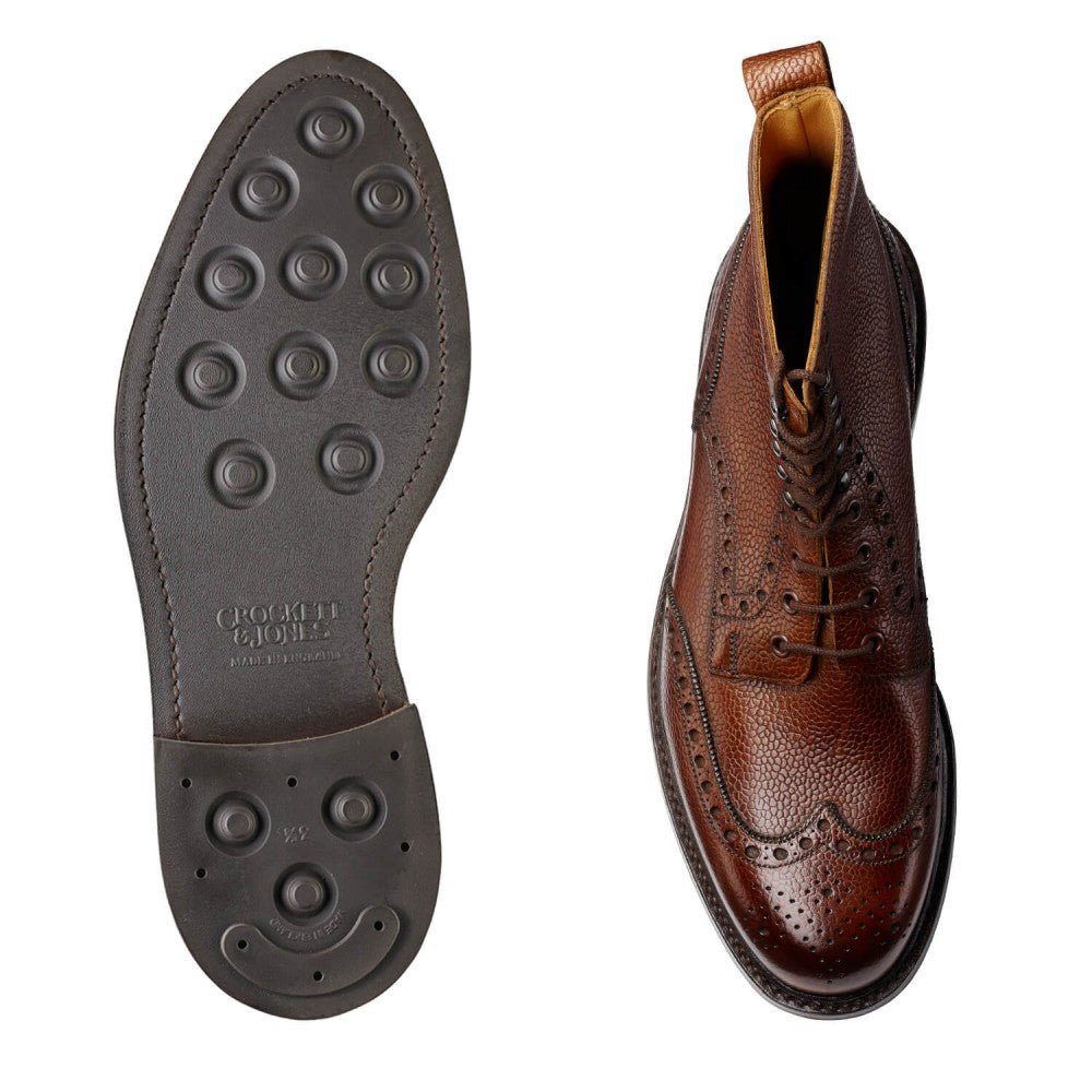 Islay Derby Boot, Dark Brown Scotch Grain ‘Dainite’ Crockett & Jones - Hammargruppen