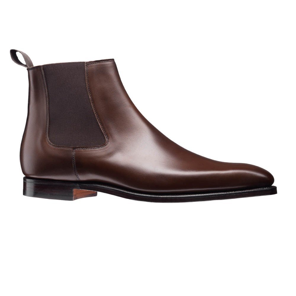 Lingfield Chelsea Boot, Dark Brown Burnished Calf, Crockett & Jones - Hammargruppen