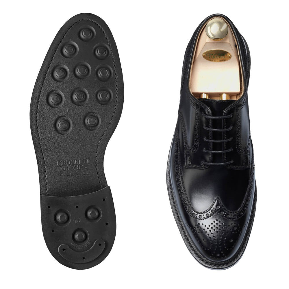 Pembroke Derby, Black Cavalry Calf ‘Dainite’ Crockett & Jones - Hammargruppen