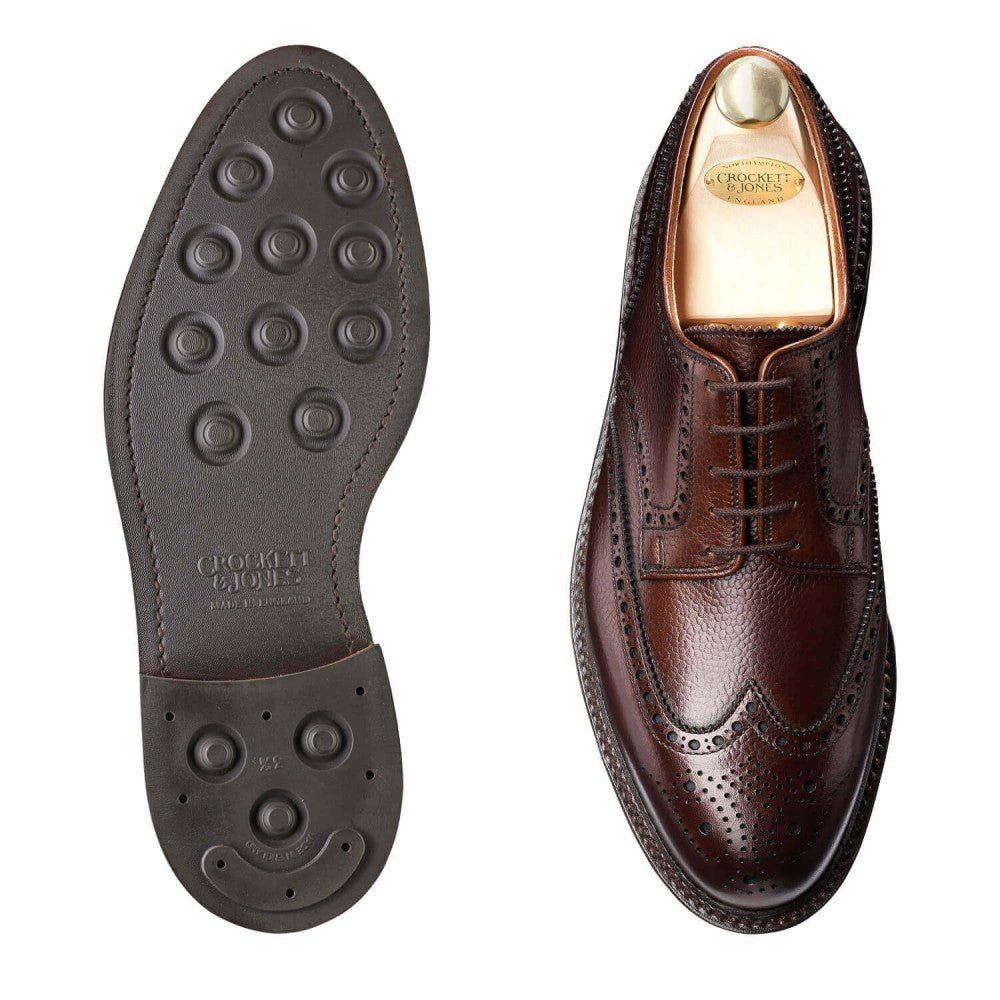 Pembroke Derby, Dark Brown Scotch Grain ‘Dainite’ Crockett & Jones - Hammargruppen