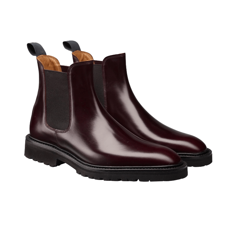 Poppy Boot, Burgundy Calf 'Vibram', Crockett & Jones - Hammargruppen