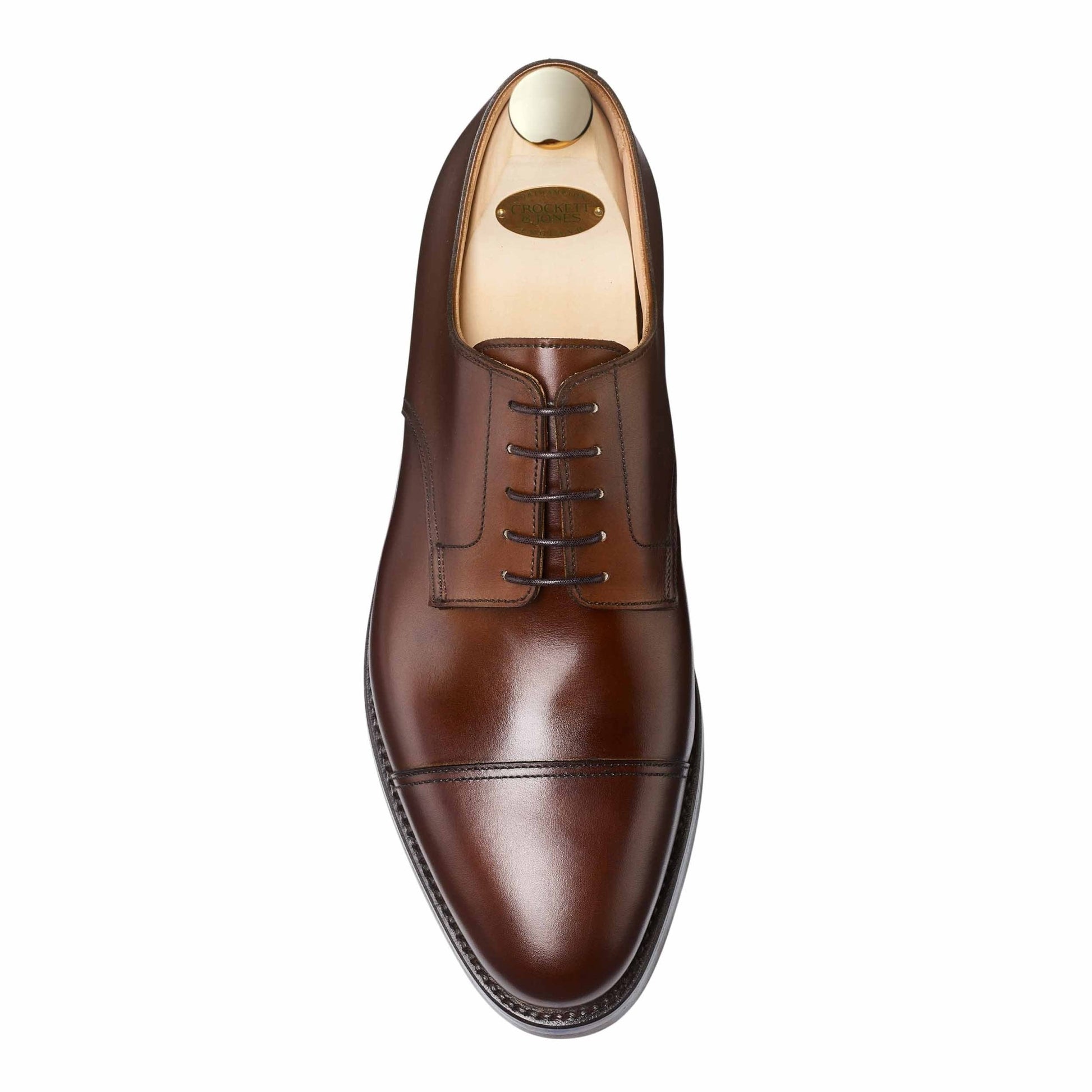 Ripon Derby, Dark Brown Calf 'Dainite' Crockett & Jones - Hammargruppen