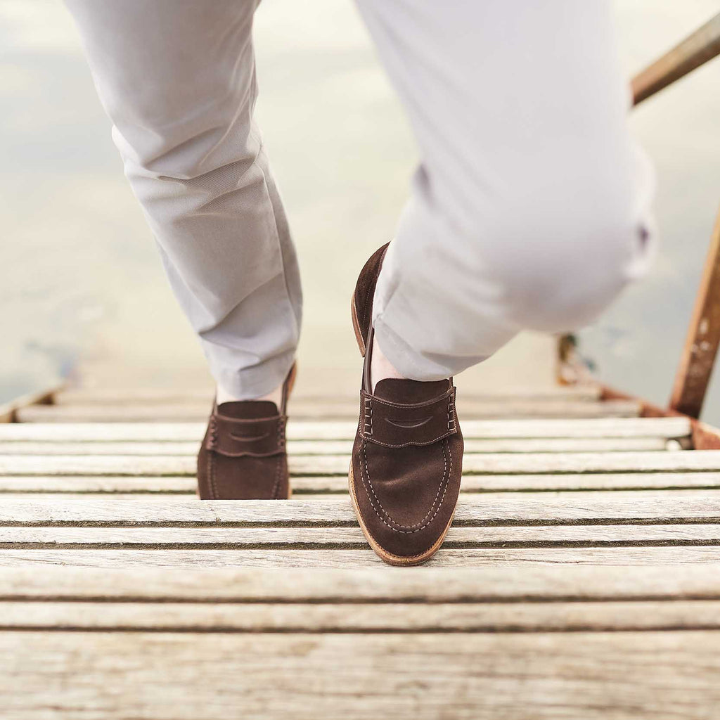 Seaton Dark Oak Suede 'Superflex' Crockett & Jones - Hammargruppen