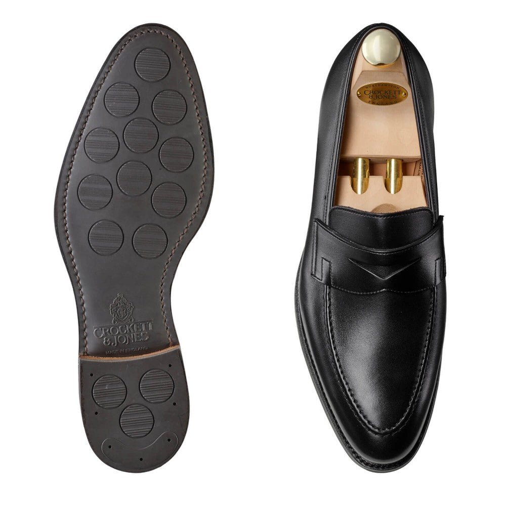 Sydney Penny Loafer, Black Calf ‘City’ Crockett & Jones - Hammargruppen