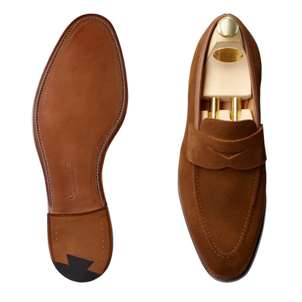 Sydney Penny Loafer, Snuff Suede, Crockett & Jones - Hammargruppen