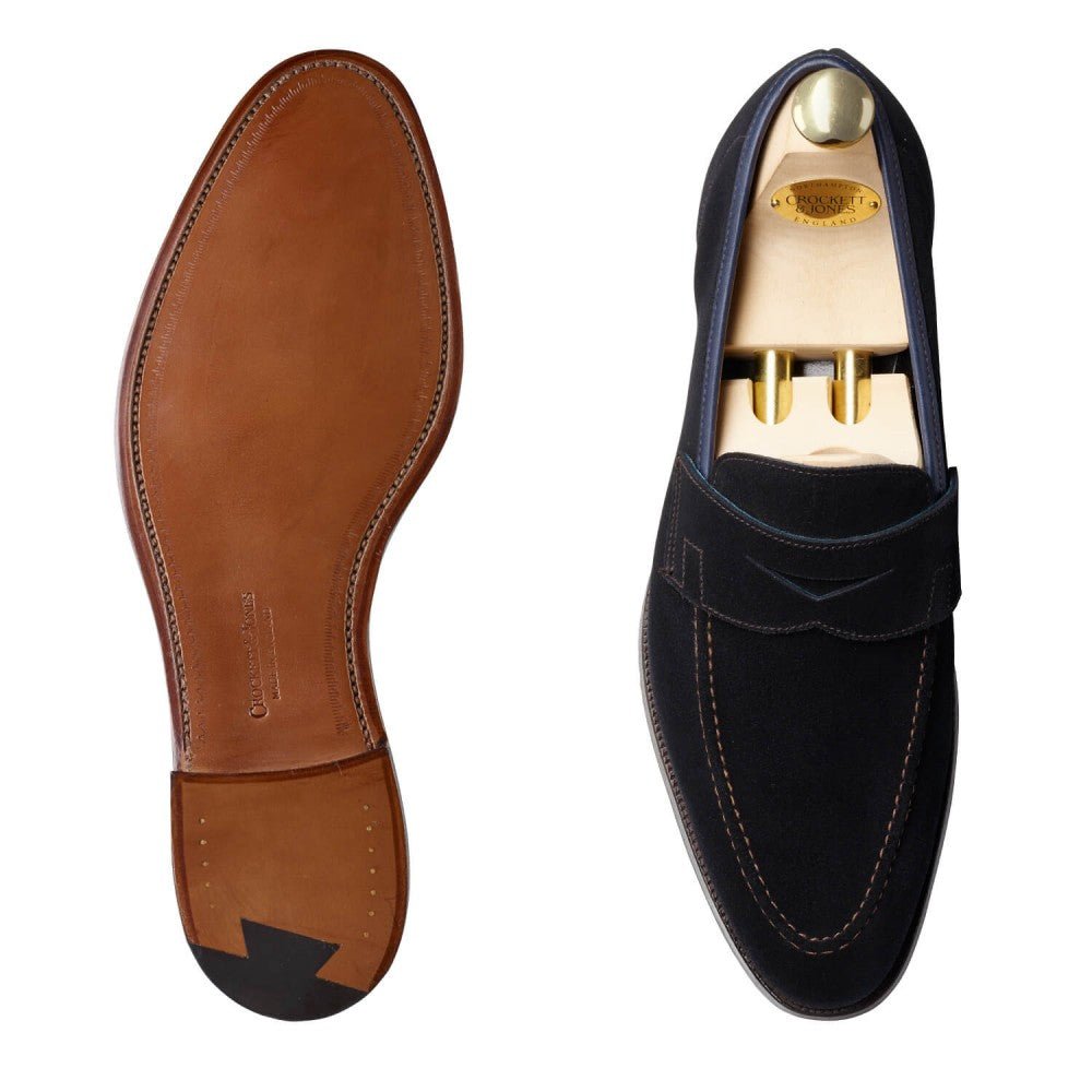 Teign Navy Suede, Crockett & Jones - Hammargruppen