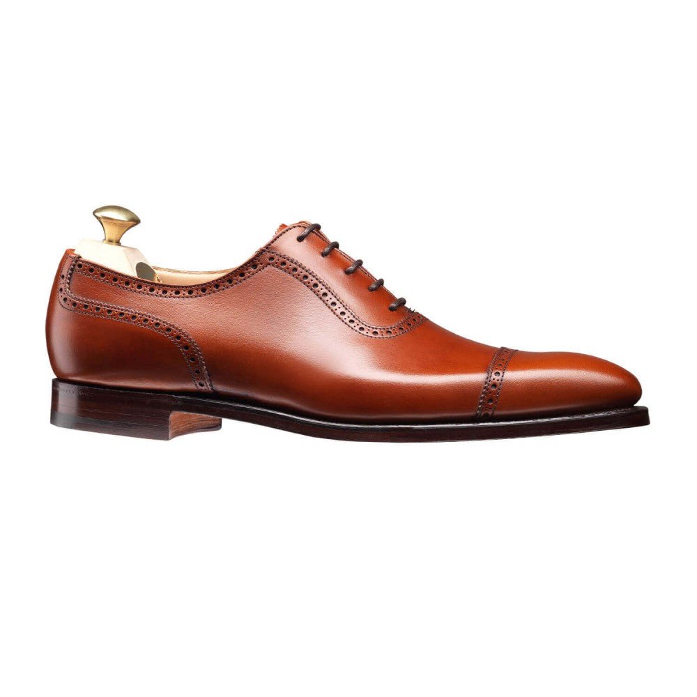 Crockett & Jones – Oxford Men's Shoes in Chestnut Calfskin